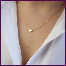 New Minimalist Clavicle Necklaces for Women Tiny Heart LOVE Necklaces Dainty