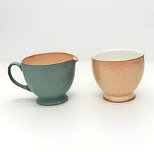 DENBY LUXOR CREAMER AND OPEN SUGAR BOWL SET
