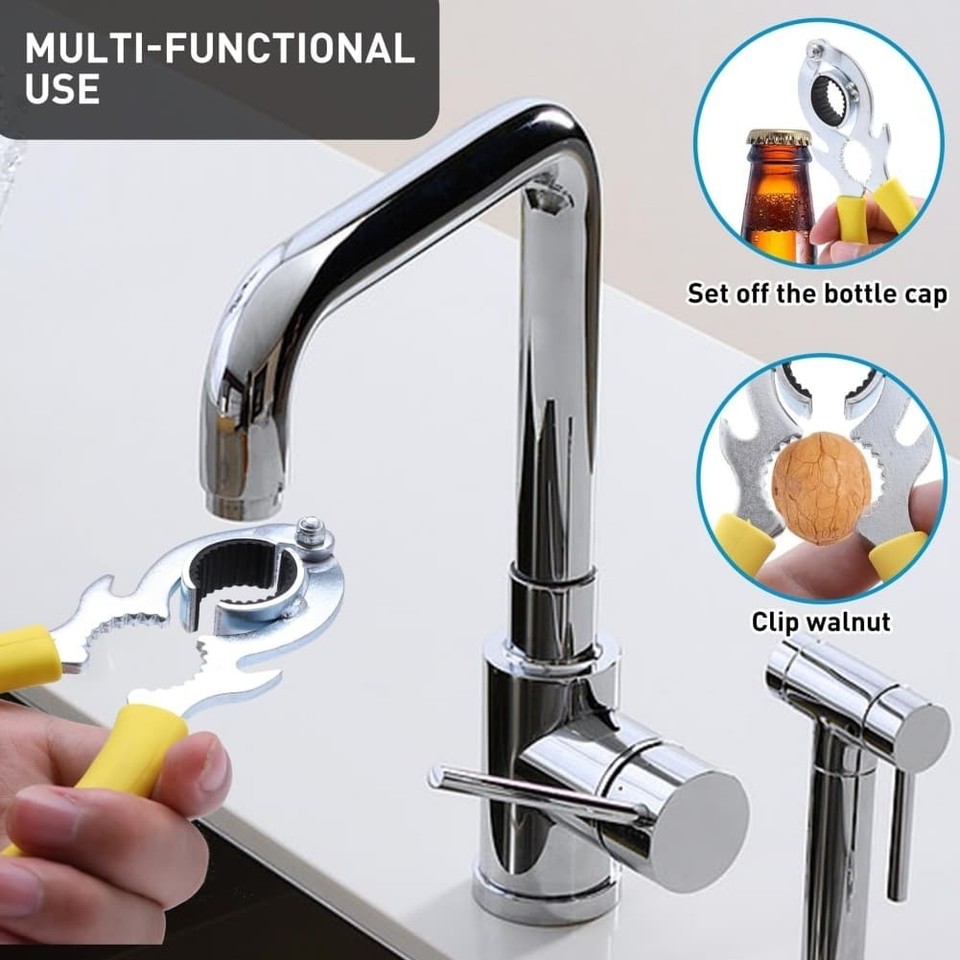 9-in-1 Faucet Aerator Removal Wrench – Multifunctional High Carbon Steel Tool For Aerator Repair & Replacement