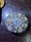 Set Antique/ Vtg. Chinese Gilt Metal Buddha, Glass Bead — photo 3