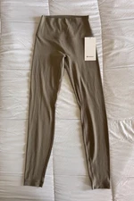 New Lululemon Align No Line HR High Rise Pant 28” Size 6 Washed Gray Leggings