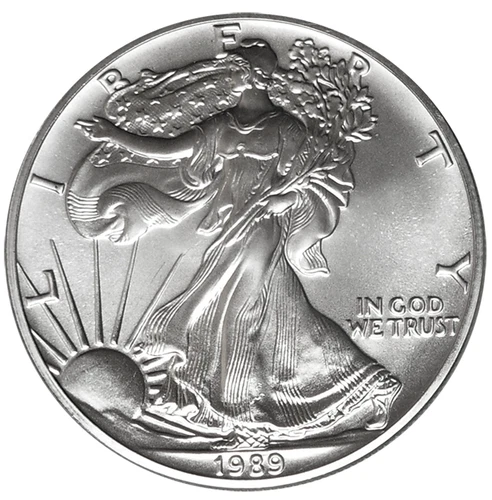 1989 $1 1-oz American Silver Eagle BU