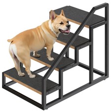 Dog Stairs for Small Dogs, 4-Steps Dog Steps for High Beds and Couch, 20.5  H ...