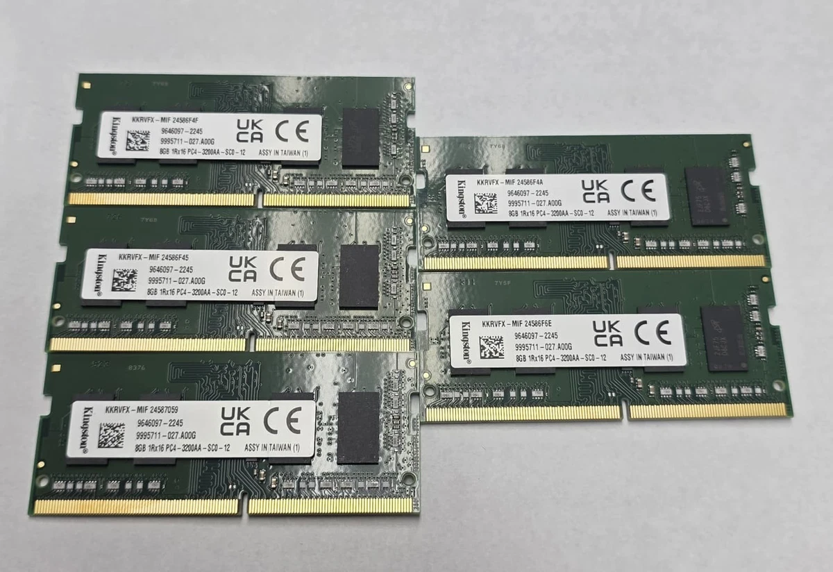 Kingston SO-DIMM Computer Memory (RAM) 8 GB 2 Modules for sale | eBay