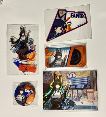 Zenless Zone Zero Hoshimi Miyabi Fanta Collab Acrylic and Pin set