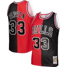 NBA Chicago Bulls Scottie Pippen Mitchell Ness M N Split Swing Jersey NEW