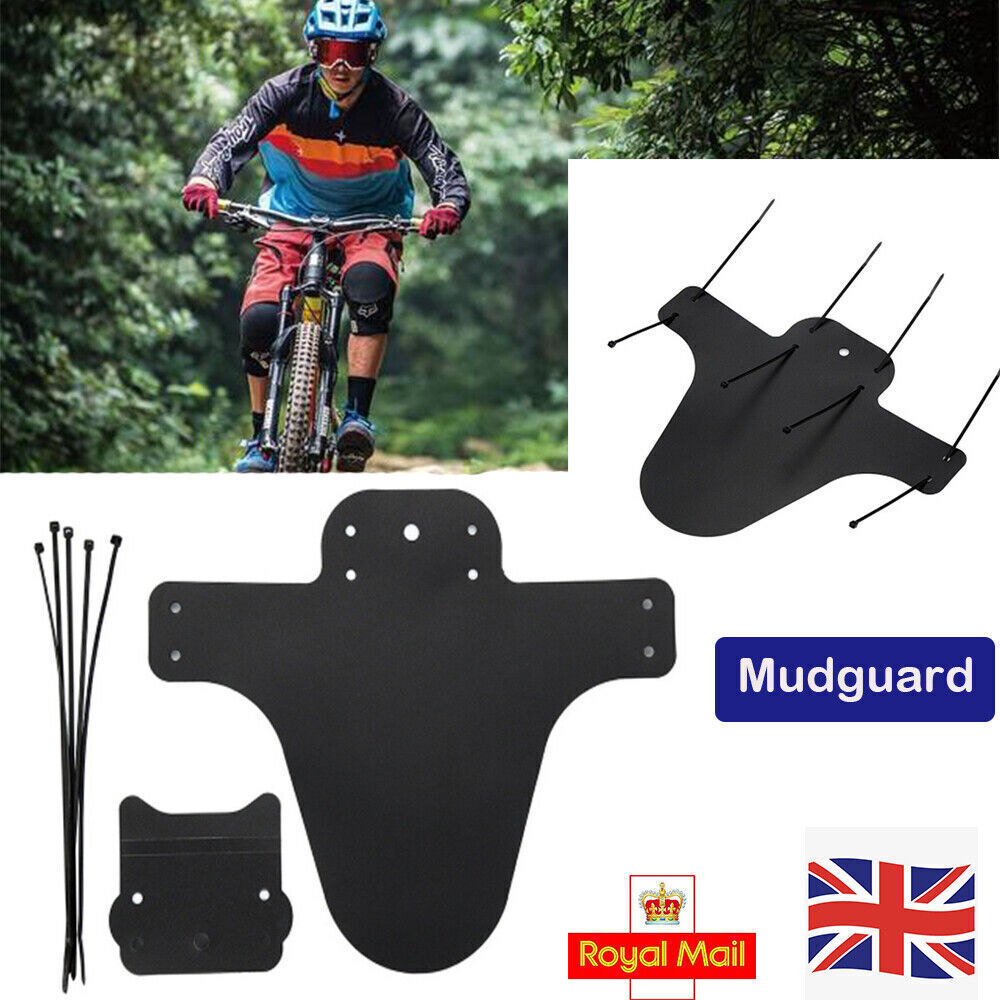 PAIR OF BICYCLE MUDGUARDS FRONT & REAR MOUNTAIN BIKE BICYCLE MUD GUARDS