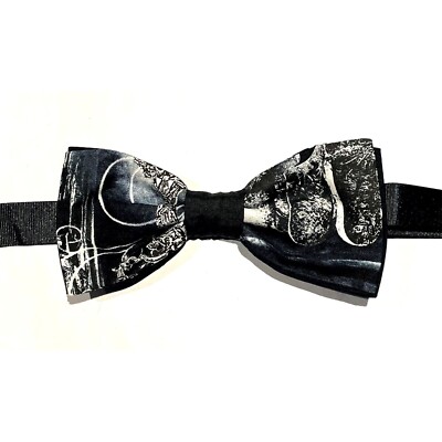 Gothic Bowtie Dickie Bow Hair Bow Pre Tied Prom Wedding Graduation Suit