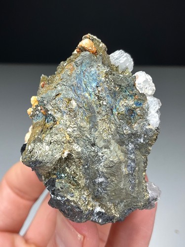 RODOCROSITE, PIRITE, CALCITE E SFALERITE SU PIRROTITE DA STAN TERG, KOSOVO - Foto 17 di 17