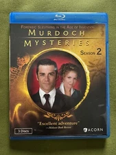 NEW Murdoch Mysteries Season 2 Three Blu-ray Disc Set Acorn British TV