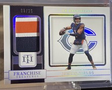 2022 National Treasures Franchise Treasures HOLO  Justin Fields /25 3 Color