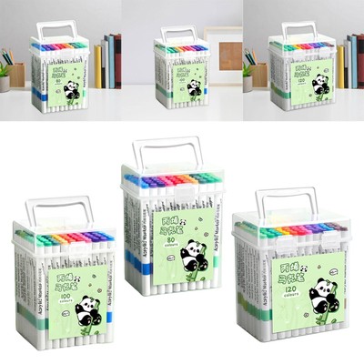 Acrylfarbenmarker mit Tragetasche Profi Kunstmarker für Kinder Erwachsene