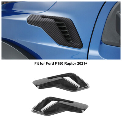 Car Front Fender Side Vent Trim For Ford F150 Raptor 2021+ Exterior Accessories