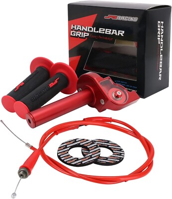 Motorcycle Throttle Assembly,7/8'' 22mm Quick Twist Throttle Grips With Thrott...