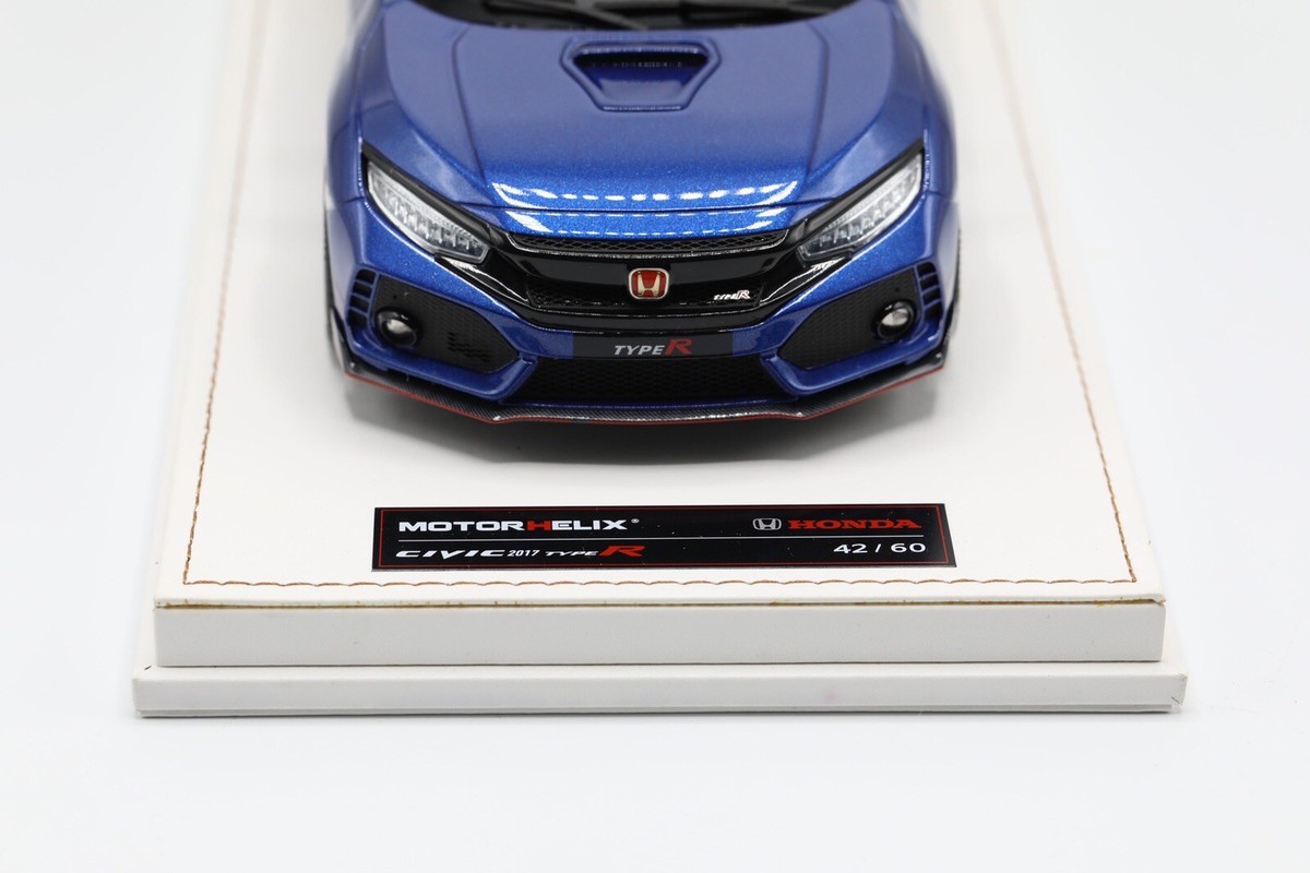 2018 MotorHelix 1/18 Honda Civic Type R FK8 LHD in Gloss Metallic