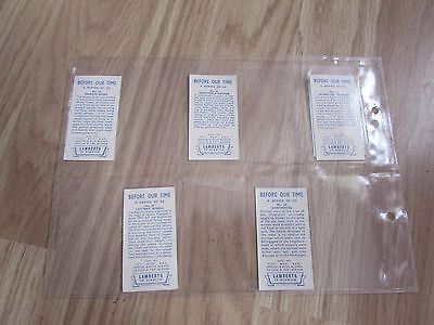 VINTAGE SET OF 25 TEA TRADING CARDS BEFORE OUR TIME BY LAMBERTS OF NORWICH 1961 - Picture 7 of 7
