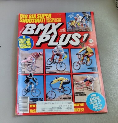 BMX Plus! Magazine August 1985 - Old School Vintage Motorcross
