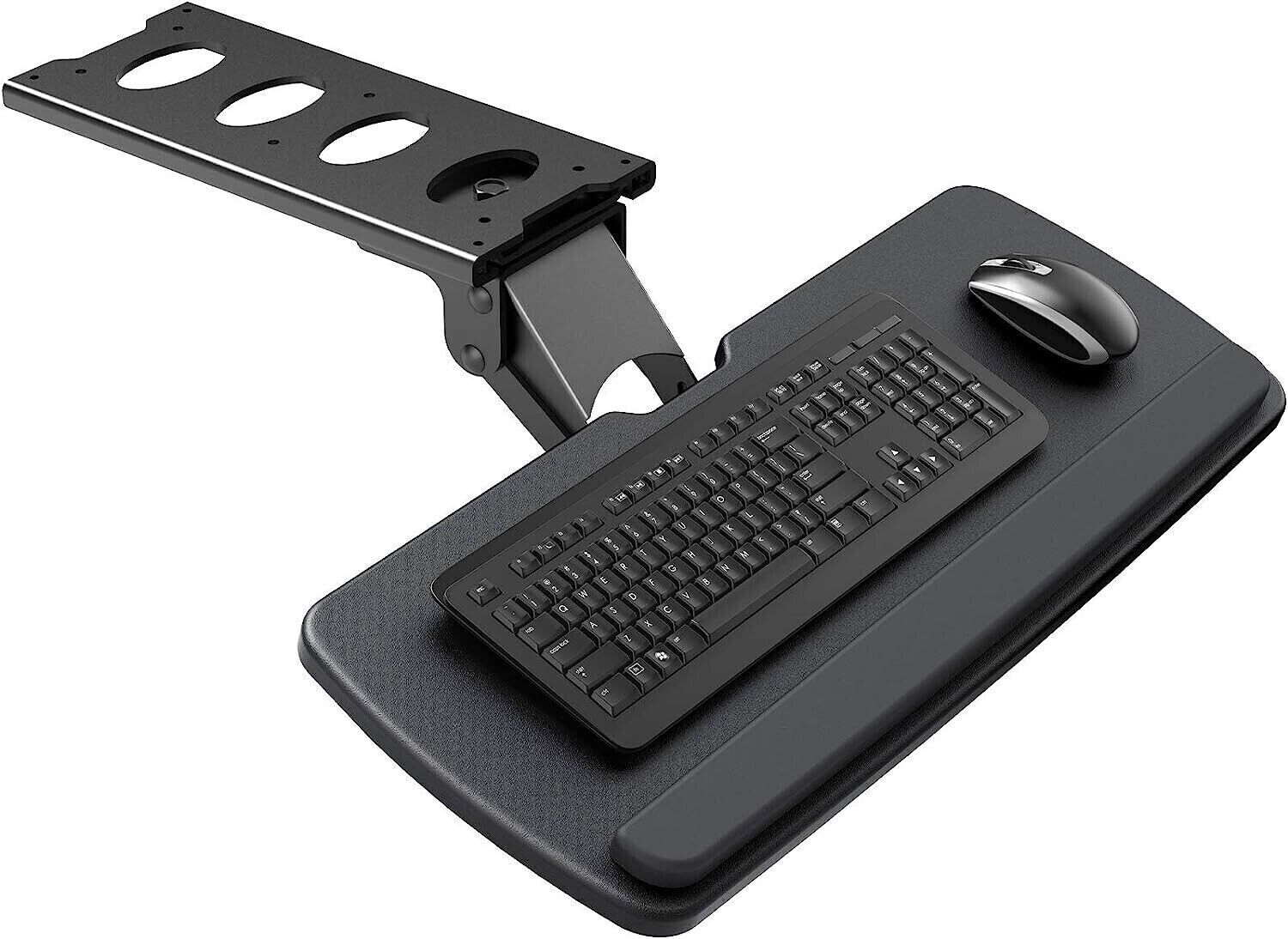 HUANUO Keyboard Tray Under Desk, 360 Adjustable Ergonomic Sliding 25" W x 9.8" D