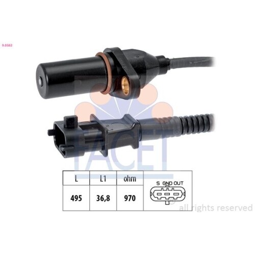 Generatore Di Impulsi Albero A Gomiti Facet 9.0563 Made In Italy - Oe Equivalent