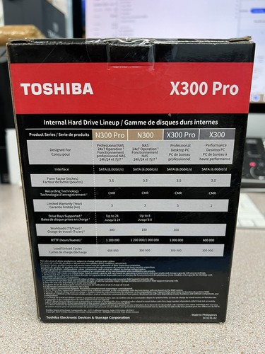 Toshiba HDWR740XZSTB 4TB X300 Pro Performance 3.5" CMR Internal HDD New - Picture 5 of 9