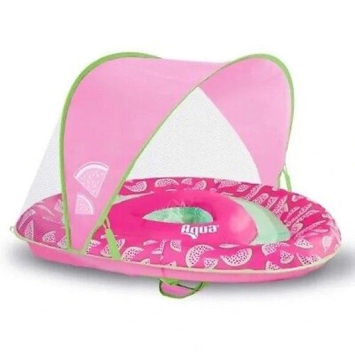 Aqua Adjustable Seat Baby Pool Float with Retractable Canopy eBay