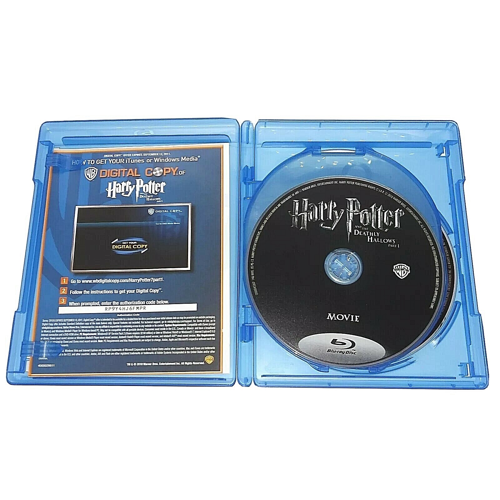 Harry Potter and the Deathly Hallows Part I 2011 Bluray DVD Daniel Radcliffe eBay