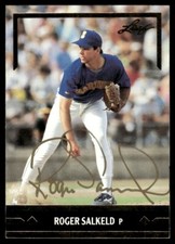 1991 Leaf Gold Rookies Baseball Roger Salkeld Seattle Mariners #BC19 Signed