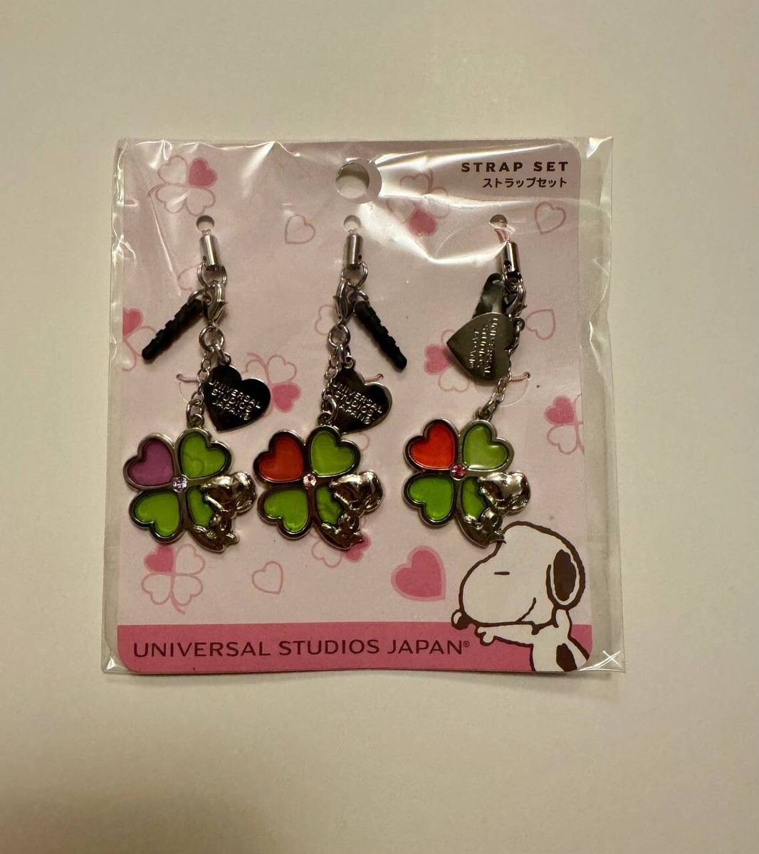 スヌーピー　UAJ ストラップ Snoopy Universal Studio Japan USJ Strap Set Out Of Print Peanuts