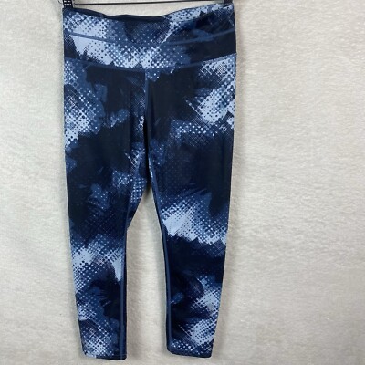 Athleta Electric Sonar Capri Leggings Womens XS Blue Gym Active Athletic 2015