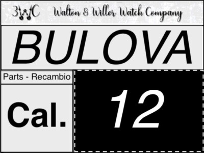 Lot De 35 Pièces De Mouvement Pour Montre Bulova 12EBA / Buren 1280 Neuf Avec étiquettes