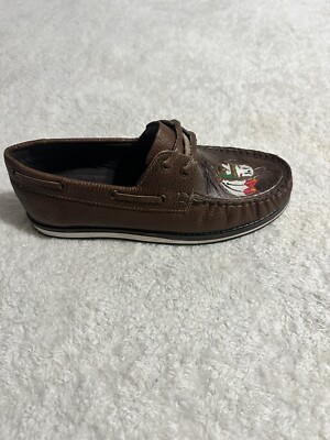 ROPER Women's Size 8 Filly Brown Leather Moccasin Lace-Up Shoes