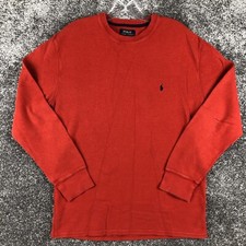 Polo Long Sleeve Pullover Sweater Men Size XL Red
