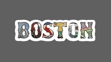 Boston Sticker Sports City Waterproof State Mass Gift NEW