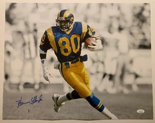 Henry Ellard Signed LA Rams 16x20 Photo NFL JSA COA B