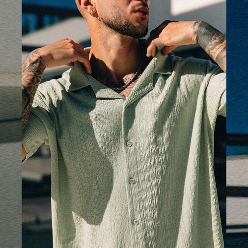 Lo último Para hombres Camiseta Estampada Calle Verano Hawaii Manga Corta Pantalones Cortos Trajes Informales - Imagen 10 de 17