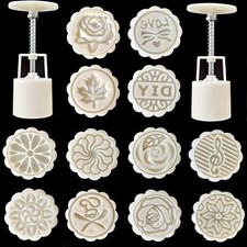 14 PCS Bath Bomb Mold Set Includes 2pcs Bath Bombs Press and 12pcs Different ...