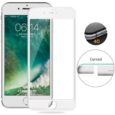 iPhone 8 PLUS/7 Plus - Tempered Glass Screen Protector 4D Edge to Edge Full