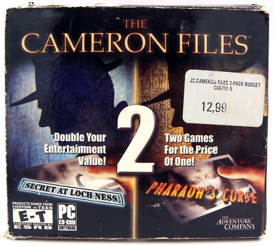 The Cameron Files: Secret At Loch Ness Pharaoh's Curse Adventure Company PC 2004
