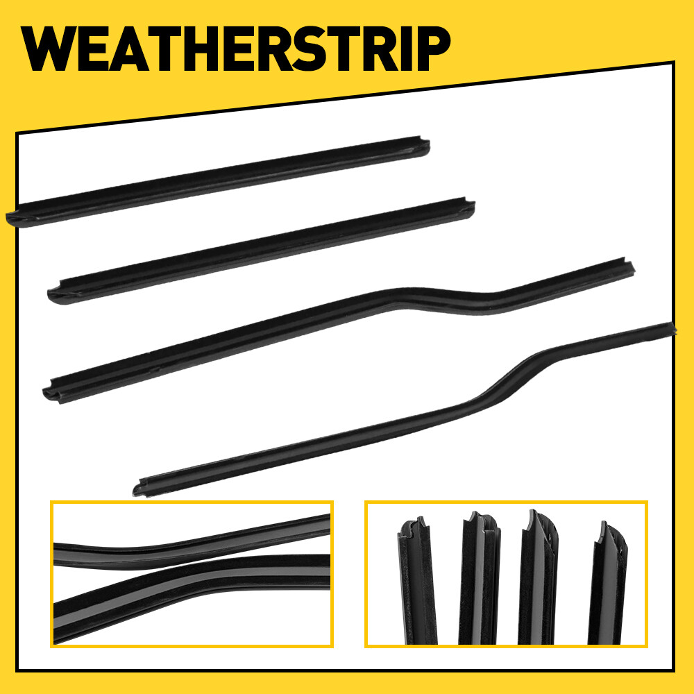 1999-2016 Ford F-450 4X Weatherstrip Window Moulding Trim Seal Kit