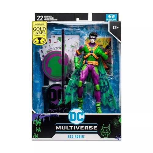 DC Multiverse Red Robin DC New 52 Jokerised Gold Label Series Action Figure - Picture 3 of 5