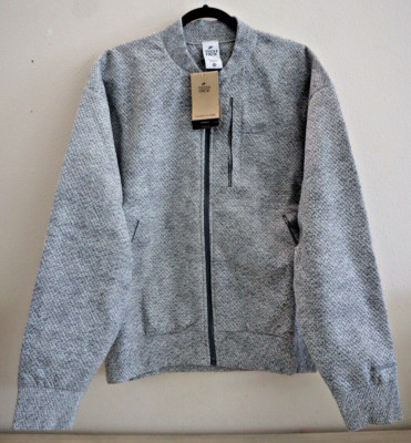 Nike DQ4268-077 Men's Sz L Gray Therma-Fit Tech Pack Forward Bomber Jacket $200