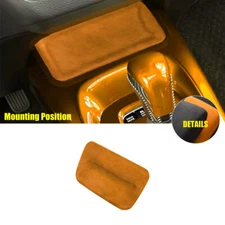 Central Control Storage Box Cover Trim For Toyota Corolla 2019-2023 Orange Suede