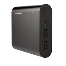 Trianium AtomPak 10400mAH Portable Battery Pack, Powerbank Charger Rechargeable