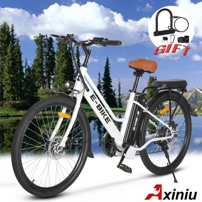 E-Bike 26'' e bike for Adults 750W Motor Electric Bicycle Commuter Ebike w/Lock