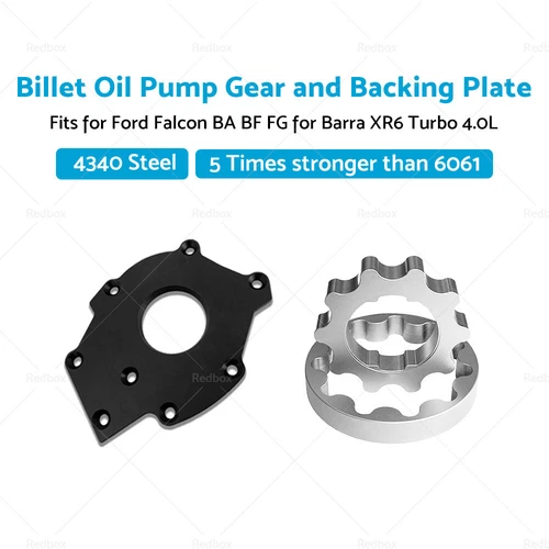 Billet Oil Pump Gears & Backing Plate Suitable for Ford Falcon BA 4.0 XR6 Tu