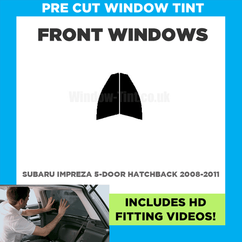 Pre Cut Window Tint For Subaru Impreza 5-Door Hatch 2008-2011 - Front Windows - Picture 1 of 5