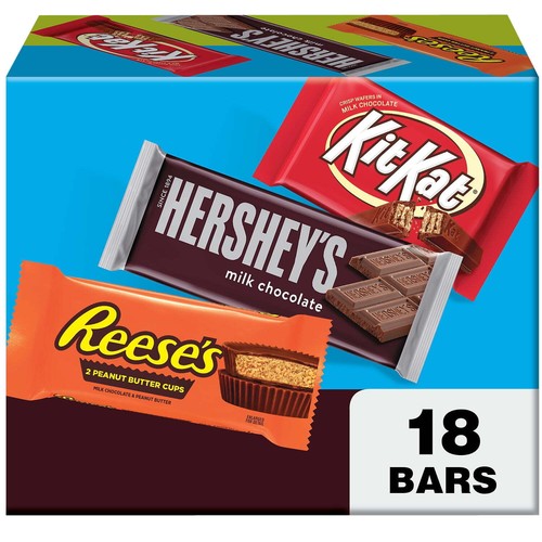 Assorted Milk Chocolate Candy, Variety Box 27.3 oz, 18 Count,NEW,FAST SHIPPING