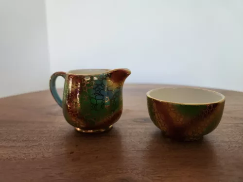 Vintage  Old Foley James Kent 2pc Staffordshire England