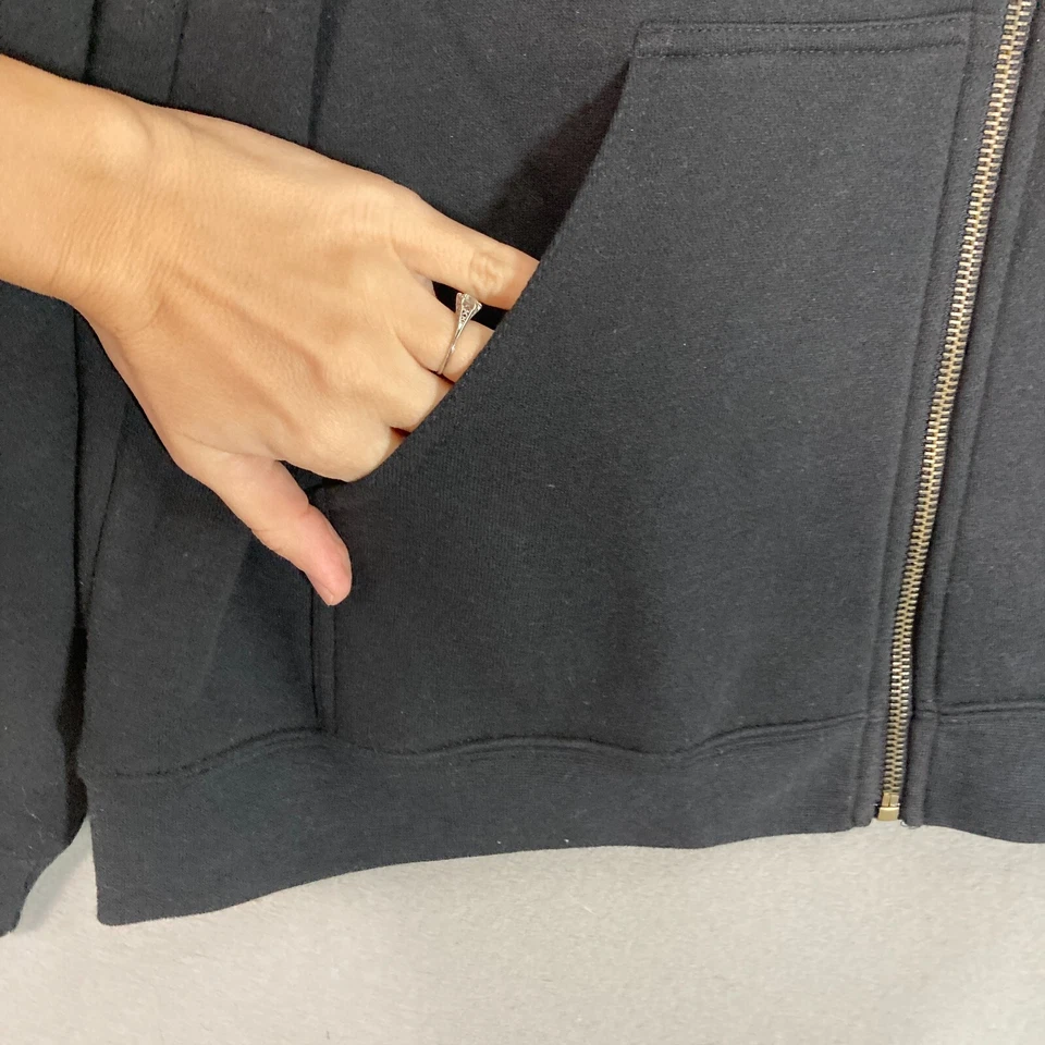 Y2K 90s VTG Full Zip Hoodie USA Patriotic Statue Of Liberty Glitter Size M NWOT Foto 2 de 4