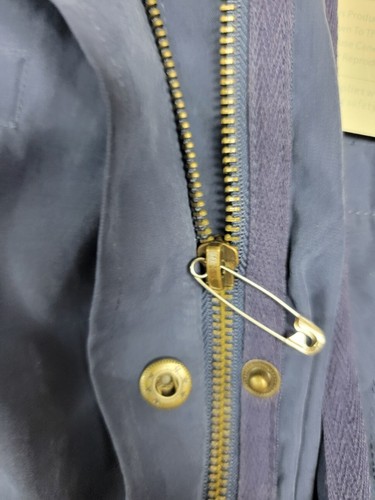 NWT~PERCH By Blu Pepper Zip/Snap Front Women's Blue Jacket Size 2XL~ FLAW - Picture 10 of 10